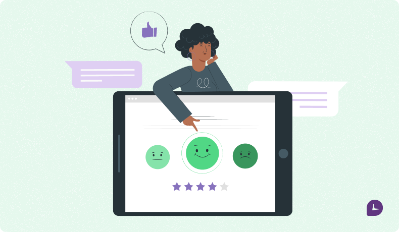 Illustration of Automated check-ins and surveys