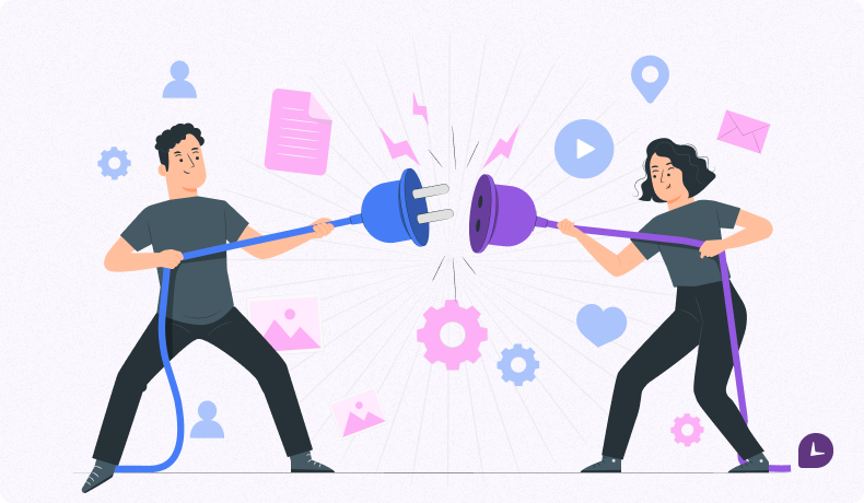 Illustration about Handling Conflict in Virtual Teams