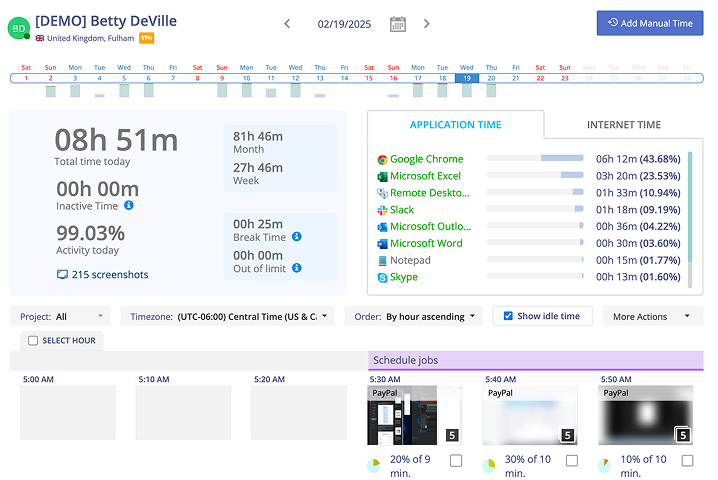 Add manual time in Monitask