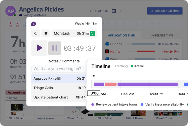 Screenshot of Effortless Time Tracking
for Every Task